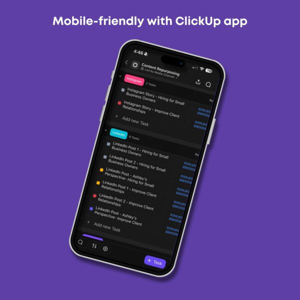 ClickUp Content Repurposing Template - Image 7