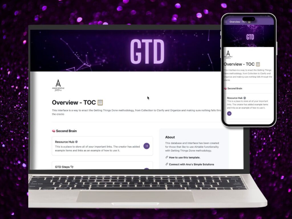Getting Thigns Done Airtable Template Iimage