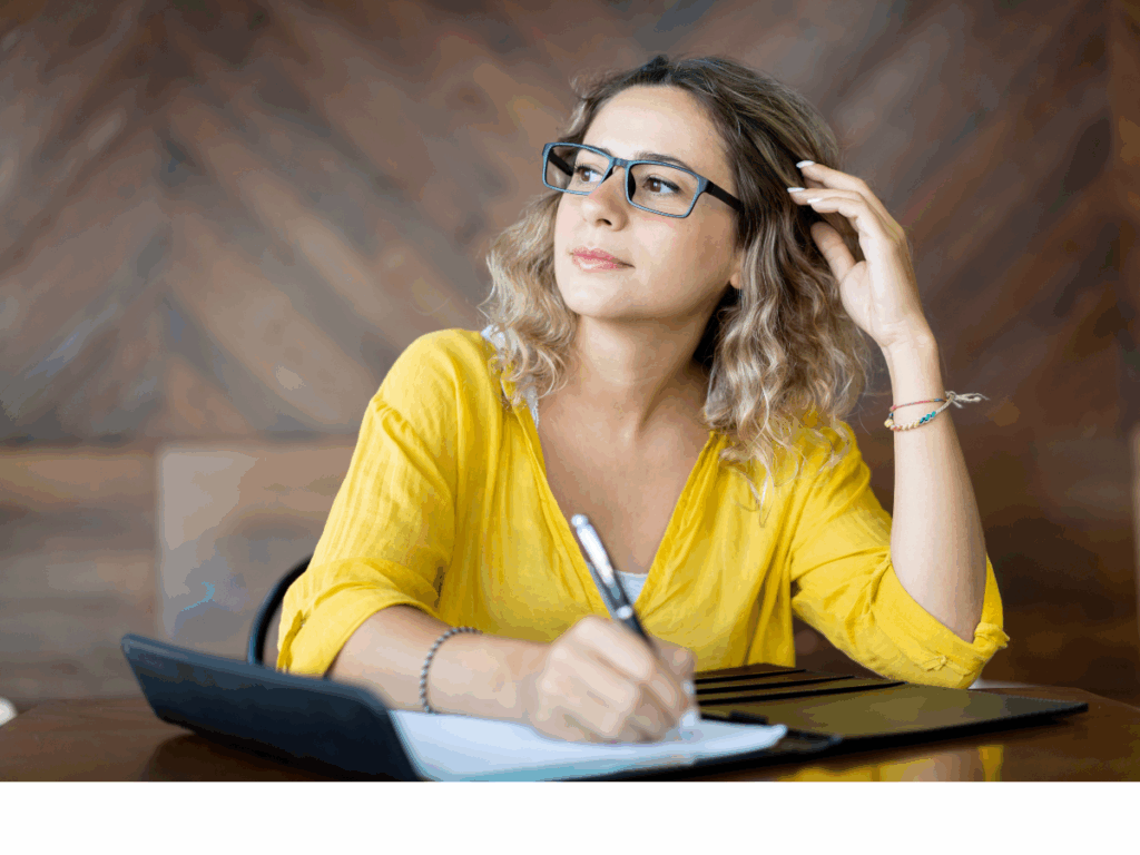 Writing in Notebook